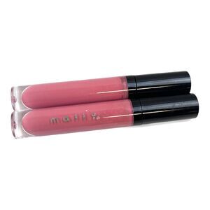 Mally Beauty Kiss Me Lip Gloss Lightly Tinted Pucker Up XOX Sheer Pink 2-Pack
